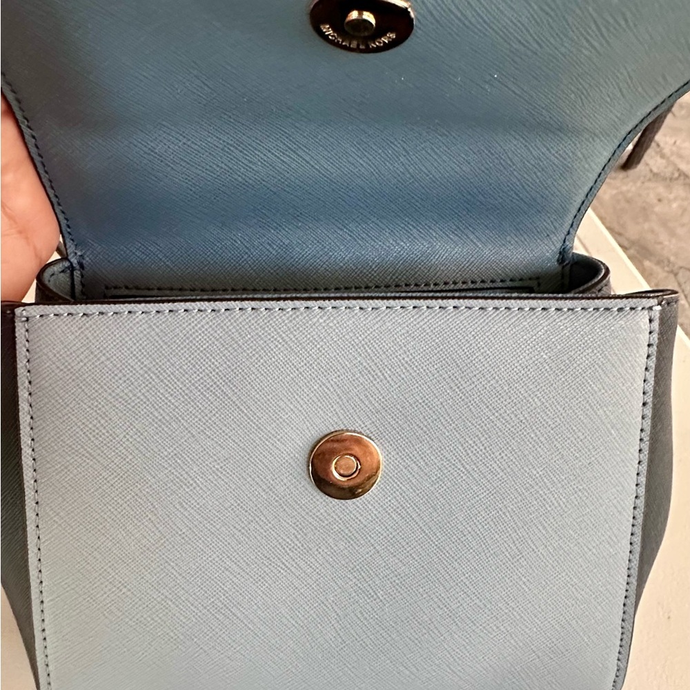 Michael Kors Blue Karla Crossbody - Picture 13 of 15